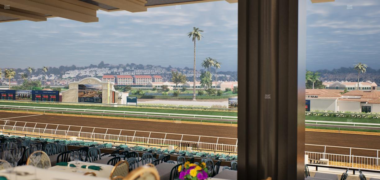 Del Mar Thoroughbred Club - Section First Turn Lvl 3 Tbl 657 Seat View
