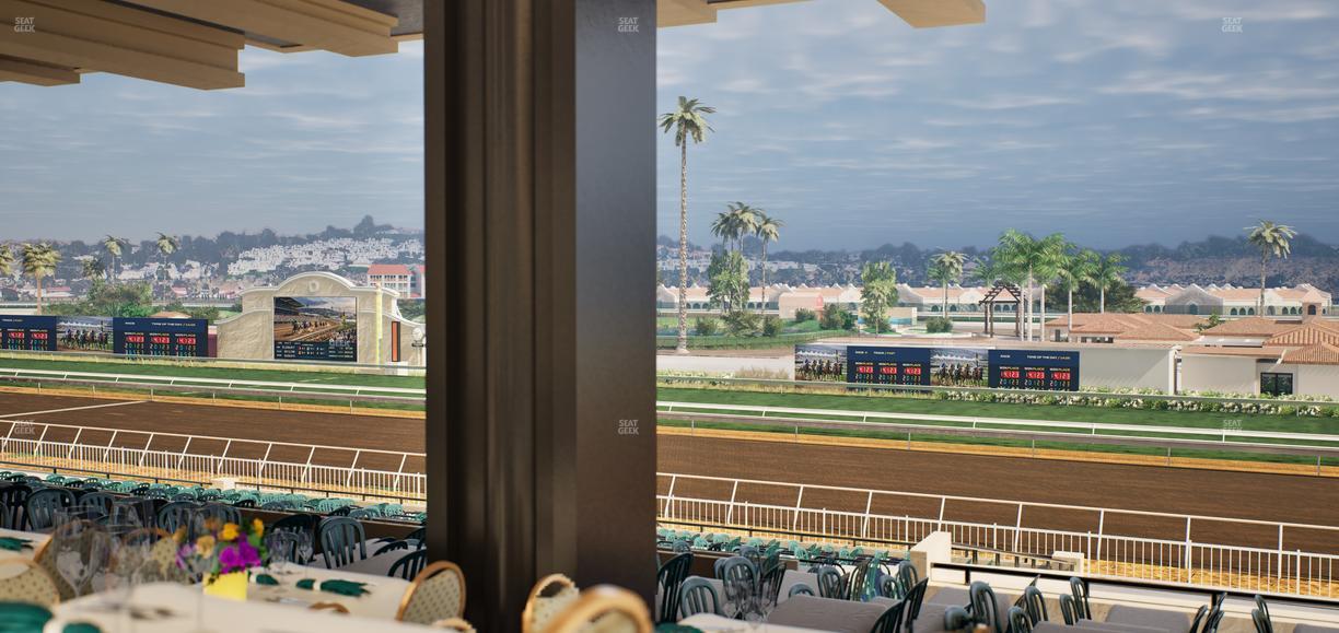 Del Mar Thoroughbred Club - Section First Turn Lvl 3 Tbl 658 Seat View