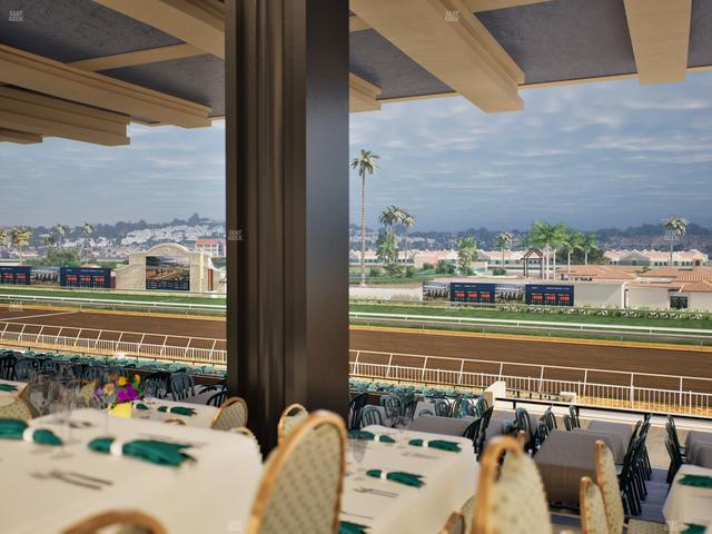 Del Mar Thoroughbred Club - Section First Turn Lvl 3 Tbl 658 Seat View