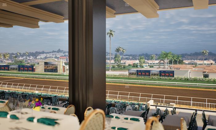Del Mar Thoroughbred Club - Section First Turn Lvl 3 Tbl 658 Seat View