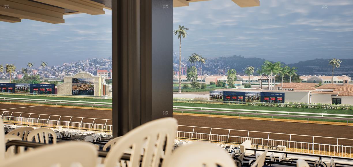 Del Mar Thoroughbred Club - Section First Turn Lvl 3 Tbl 658 Seat View