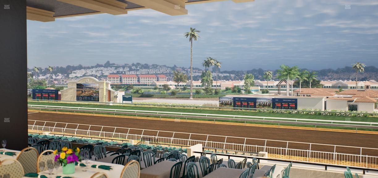 Del Mar Thoroughbred Club - Section First Turn Lvl 3 Tbl 659 Seat View