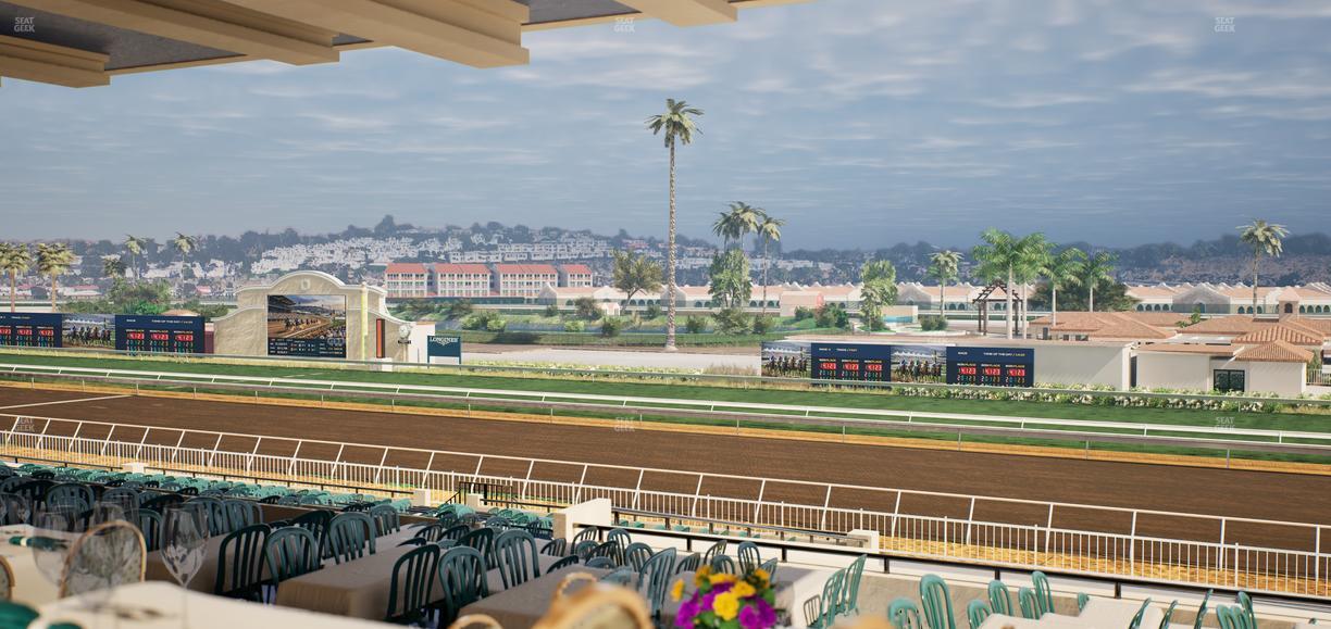 Del Mar Thoroughbred Club - Section First Turn Lvl 3 Tbl 660 Seat View