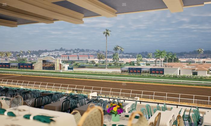 Del Mar Thoroughbred Club - Section First Turn Lvl 3 Tbl 660 Seat View