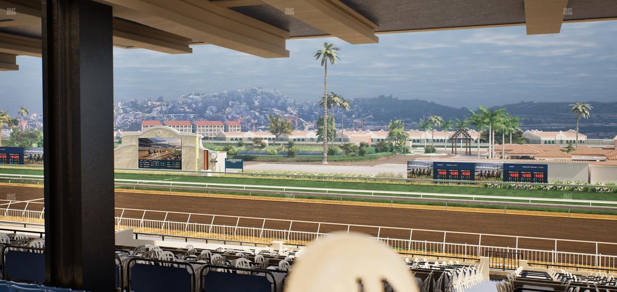 Del Mar Thoroughbred Club - Section First Turn Lvl 3 Tbl 750 Seat View