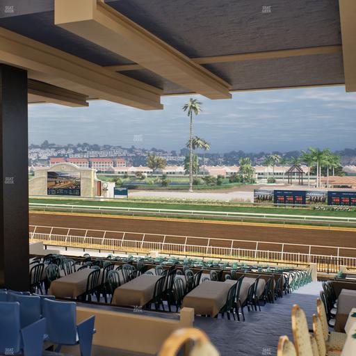 Del Mar Thoroughbred Club - Section First Turn Lvl 3 Tbl 750 Seat View