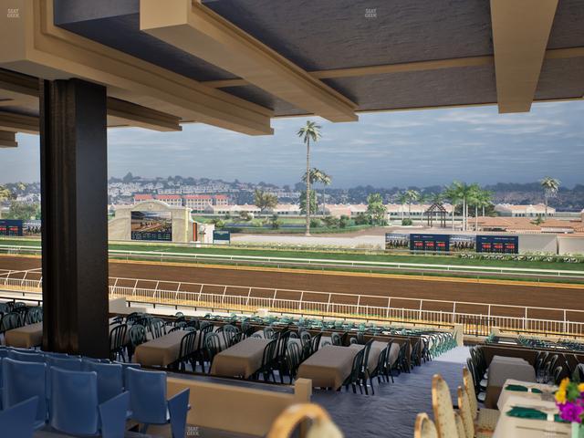 Del Mar Thoroughbred Club - Section First Turn Lvl 3 Tbl 750 Seat View