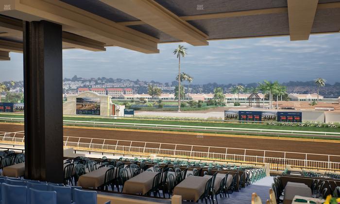 Del Mar Thoroughbred Club - Section First Turn Lvl 3 Tbl 750 Seat View