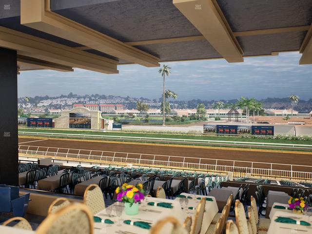 Del Mar Thoroughbred Club - Section First Turn Lvl 3 Tbl 751 Seat View