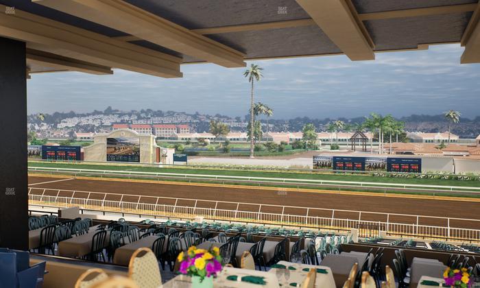 Del Mar Thoroughbred Club - Section First Turn Lvl 3 Tbl 751 Seat View