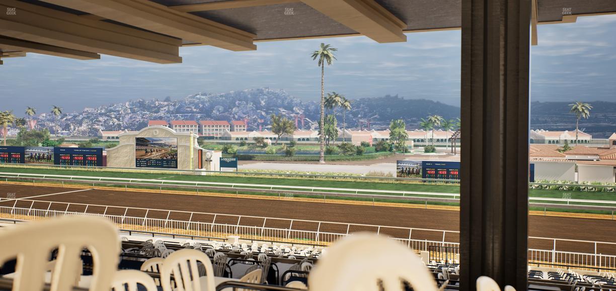 Del Mar Thoroughbred Club - Section First Turn Lvl 3 Tbl 752 Seat View