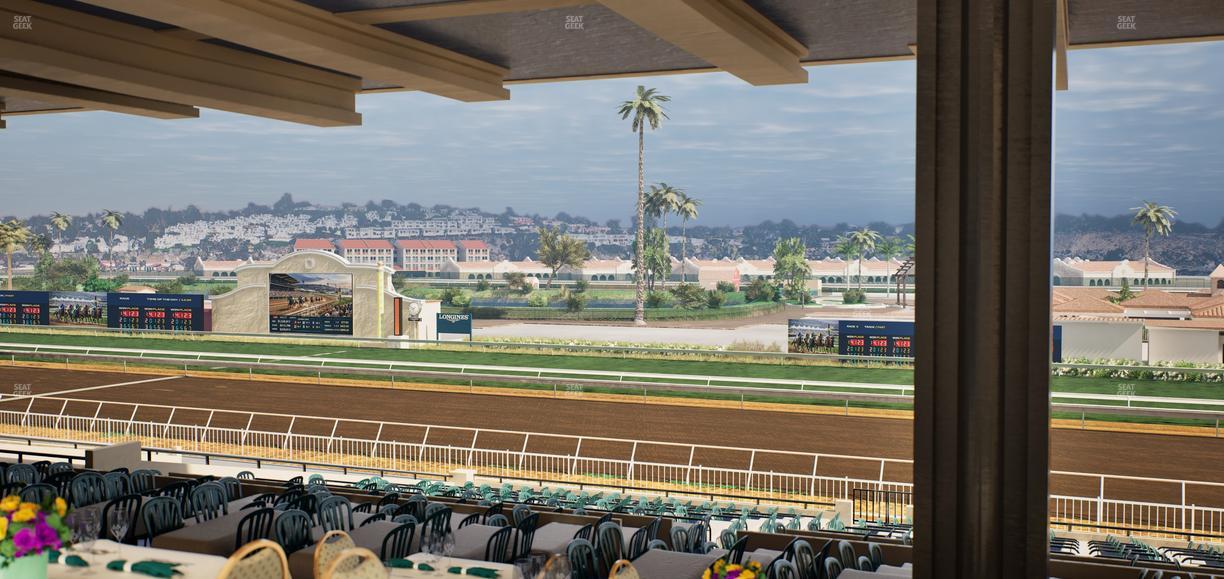 Del Mar Thoroughbred Club - Section First Turn Lvl 3 Tbl 752 Seat View