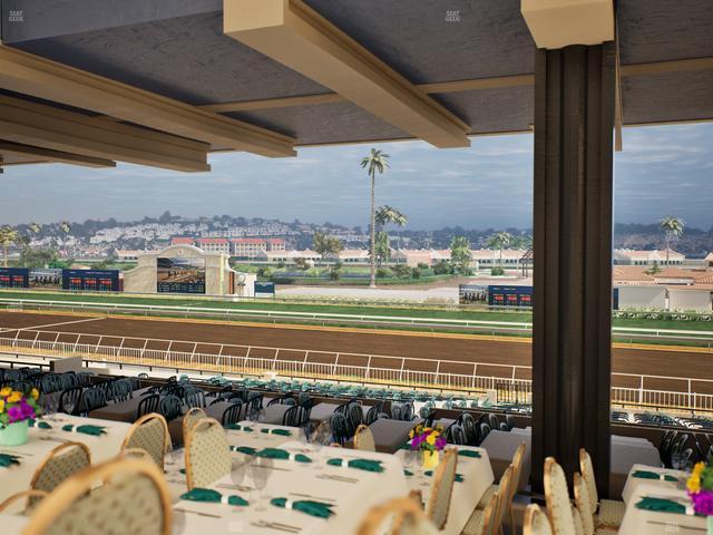 Del Mar Thoroughbred Club - Section First Turn Lvl 3 Tbl 752 Seat View