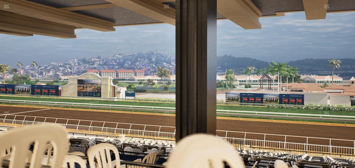 Del Mar Thoroughbred Club - Section First Turn Lvl 3 Tbl 753 Seat View
