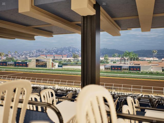 Del Mar Thoroughbred Club - Section First Turn Lvl 3 Tbl 753 Seat View