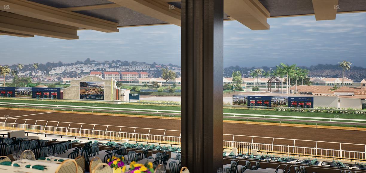 Del Mar Thoroughbred Club - Section First Turn Lvl 3 Tbl 753 Seat View