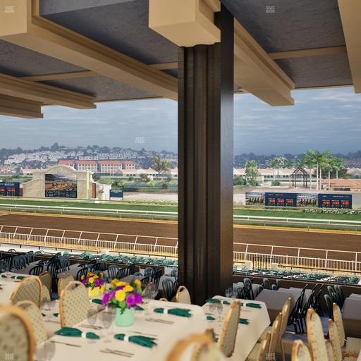 Del Mar Thoroughbred Club - Section First Turn Lvl 3 Tbl 753 Seat View