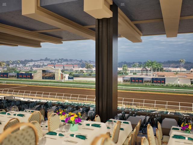 Del Mar Thoroughbred Club - Section First Turn Lvl 3 Tbl 753 Seat View