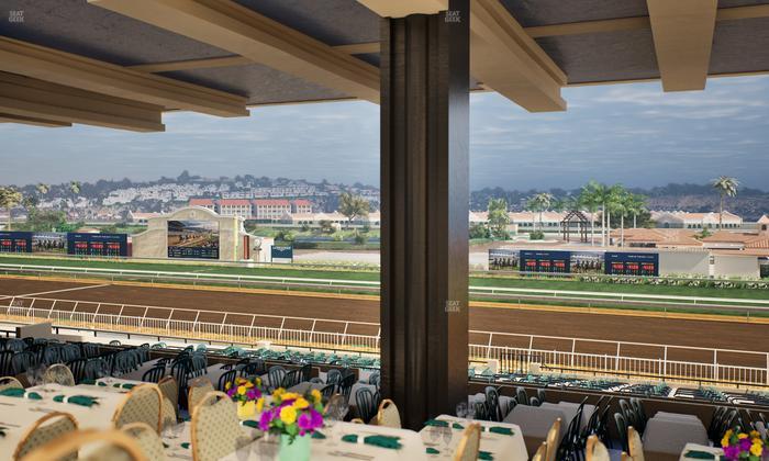 Del Mar Thoroughbred Club - Section First Turn Lvl 3 Tbl 753 Seat View