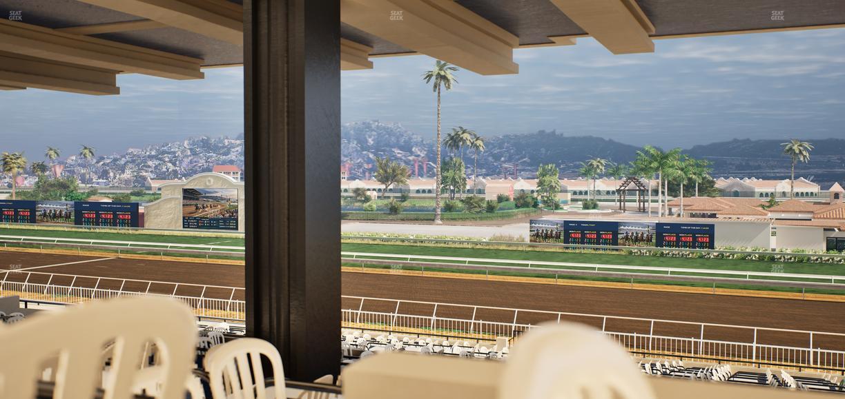 Del Mar Thoroughbred Club - Section First Turn Lvl 3 Tbl 754 Seat View