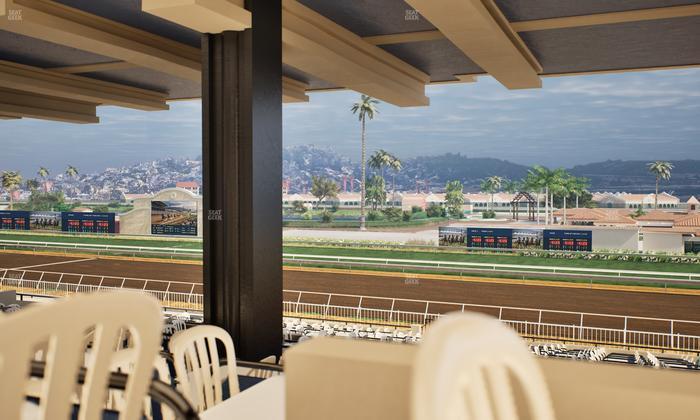 Del Mar Thoroughbred Club - Section First Turn Lvl 3 Tbl 754 Seat View