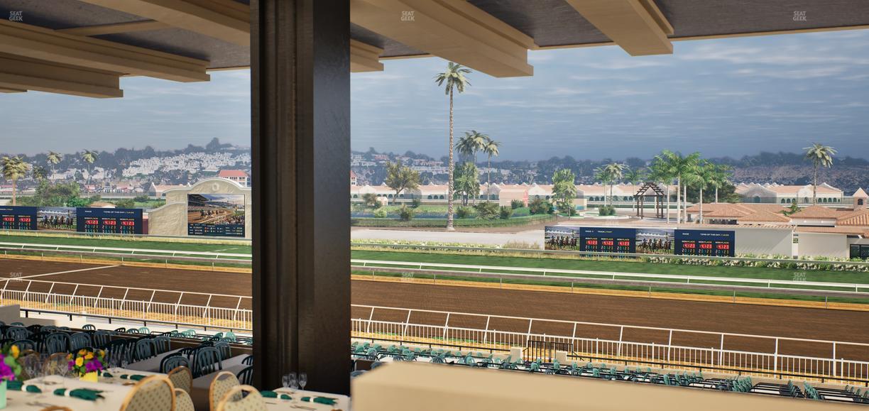 Del Mar Thoroughbred Club - Section First Turn Lvl 3 Tbl 754 Seat View