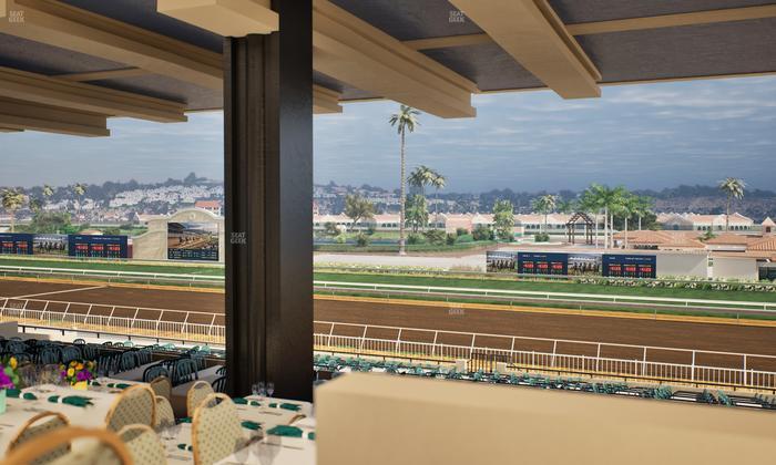 Del Mar Thoroughbred Club - Section First Turn Lvl 3 Tbl 754 Seat View