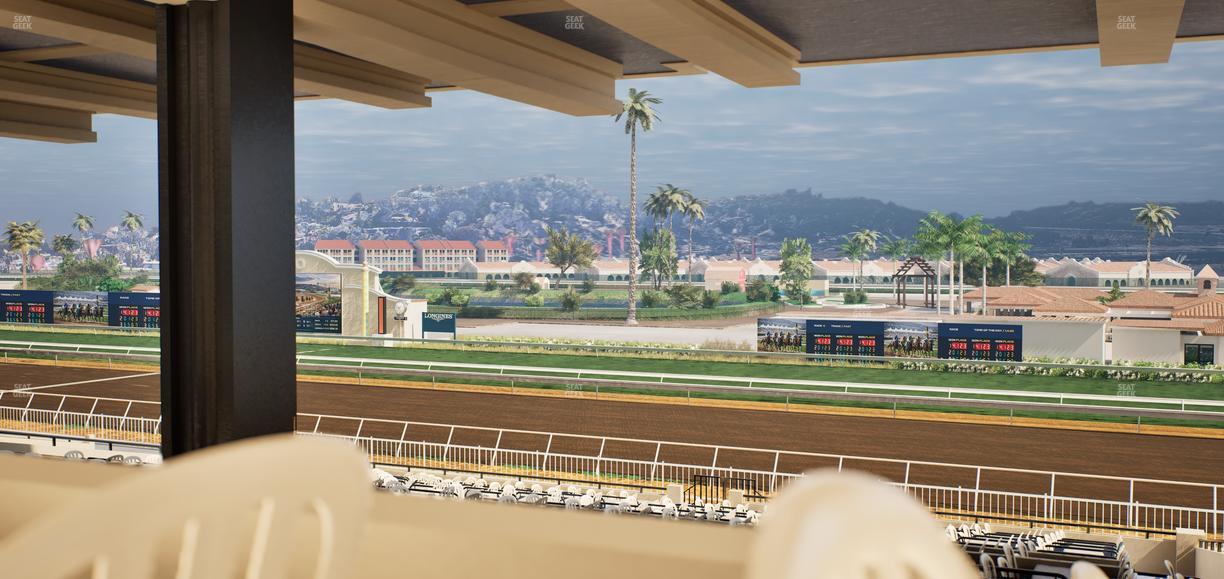 Del Mar Thoroughbred Club - Section First Turn Lvl 3 Tbl 755 Seat View