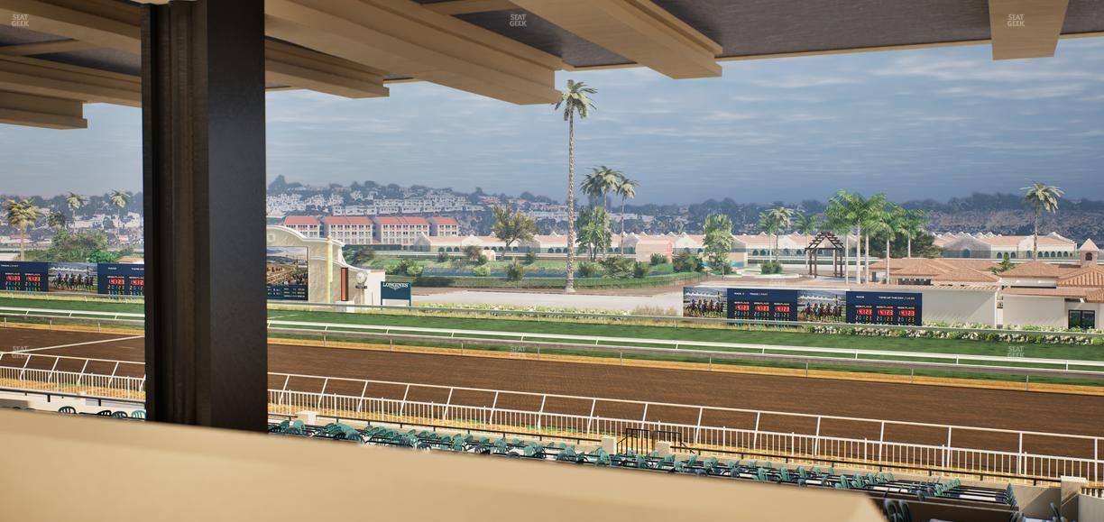 Del Mar Thoroughbred Club - Section First Turn Lvl 3 Tbl 755 Seat View