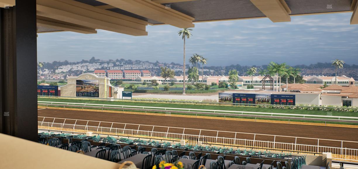 Del Mar Thoroughbred Club - Section First Turn Lvl 3 Tbl 756 Seat View
