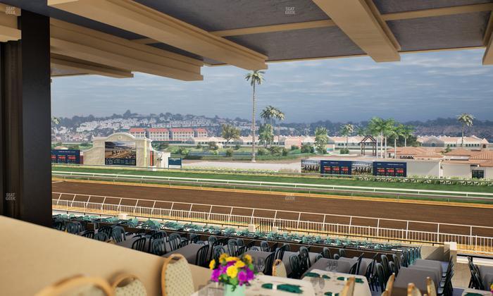 Del Mar Thoroughbred Club - Section First Turn Lvl 3 Tbl 756 Seat View