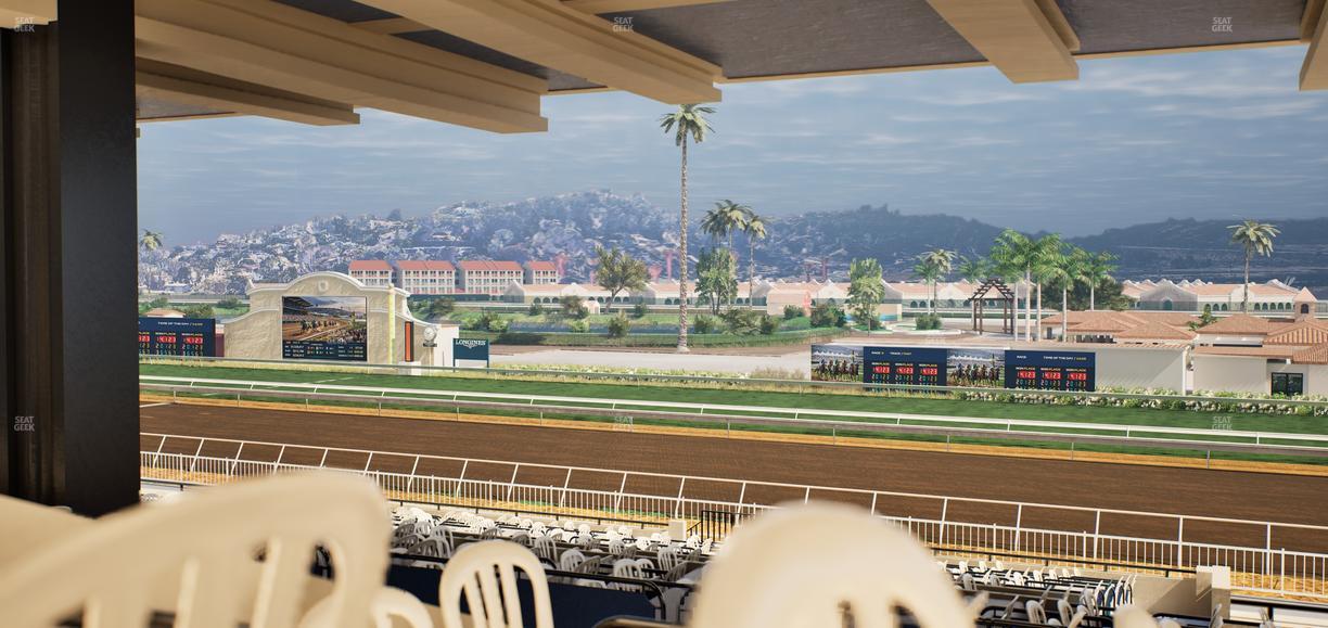 Del Mar Thoroughbred Club - Section First Turn Lvl 3 Tbl 756 Seat View