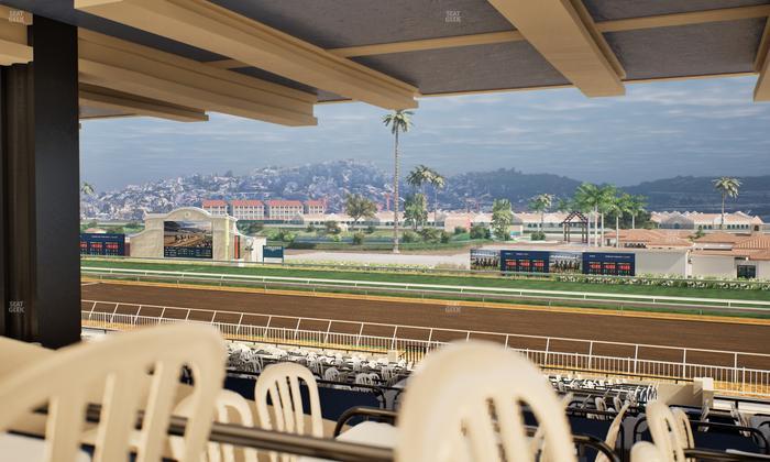 Del Mar Thoroughbred Club - Section First Turn Lvl 3 Tbl 756 Seat View
