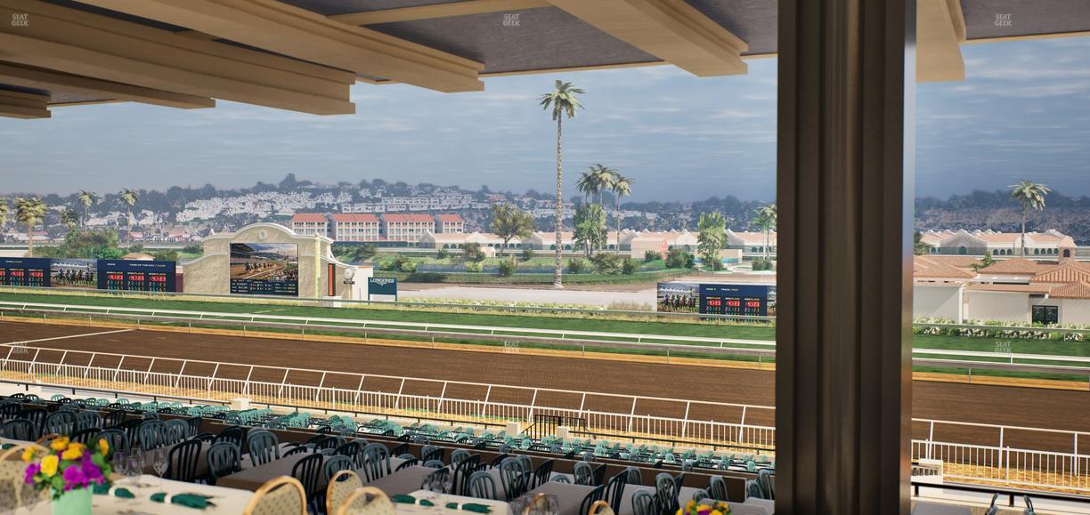 Del Mar Thoroughbred Club - Section First Turn Lvl 3 Tbl 757 Seat View