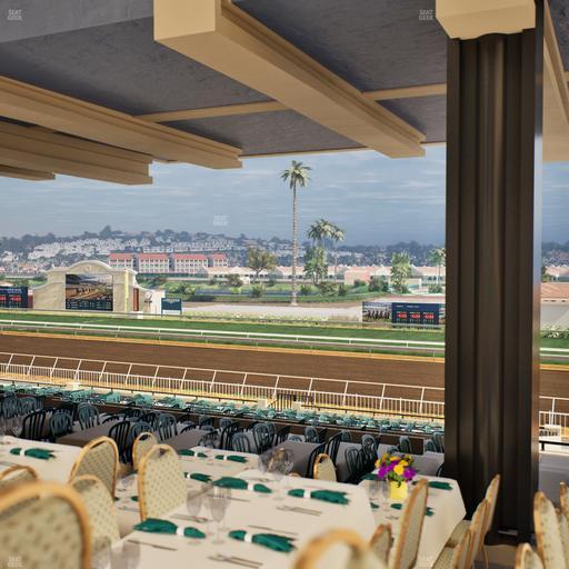 Del Mar Thoroughbred Club - Section First Turn Lvl 3 Tbl 757 Seat View