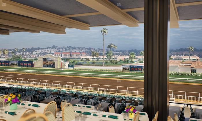 Del Mar Thoroughbred Club - Section First Turn Lvl 3 Tbl 757 Seat View