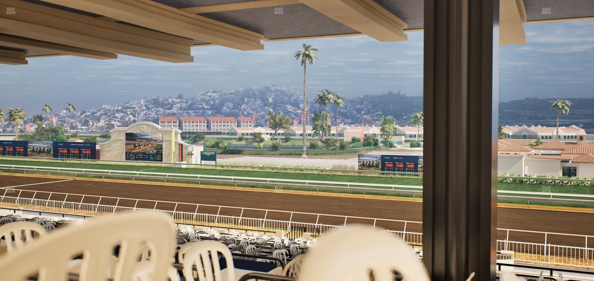 Del Mar Thoroughbred Club - Section First Turn Lvl 3 Tbl 757 Seat View