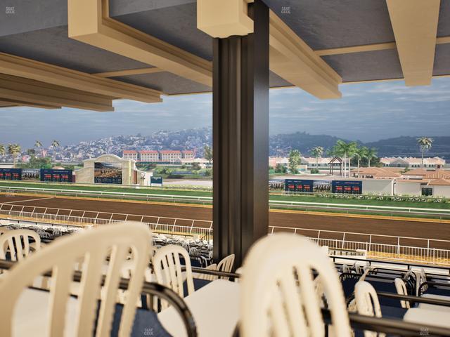 Del Mar Thoroughbred Club - Section First Turn Lvl 3 Tbl 758 Seat View