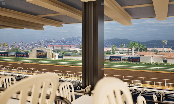 Del Mar Thoroughbred Club - Section First Turn Lvl 3 Tbl 758 Seat View