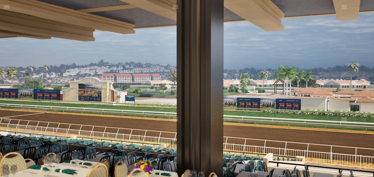 Del Mar Thoroughbred Club - Section First Turn Lvl 3 Tbl 758 Seat View