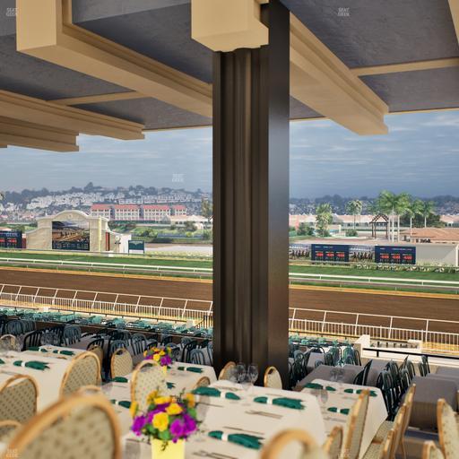 Del Mar Thoroughbred Club - Section First Turn Lvl 3 Tbl 758 Seat View