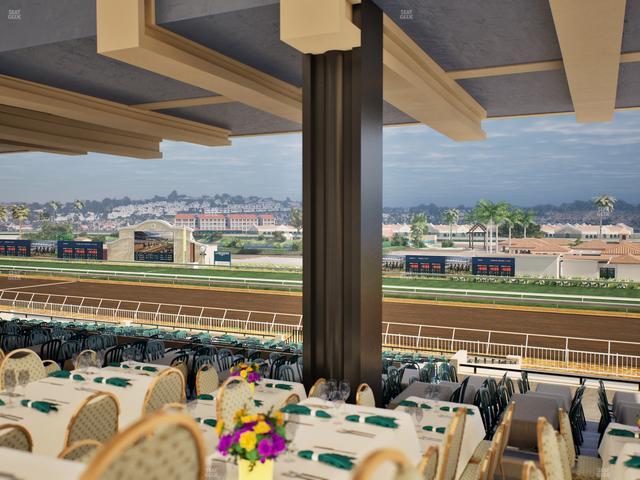 Del Mar Thoroughbred Club - Section First Turn Lvl 3 Tbl 758 Seat View