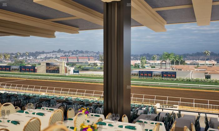 Del Mar Thoroughbred Club - Section First Turn Lvl 3 Tbl 758 Seat View