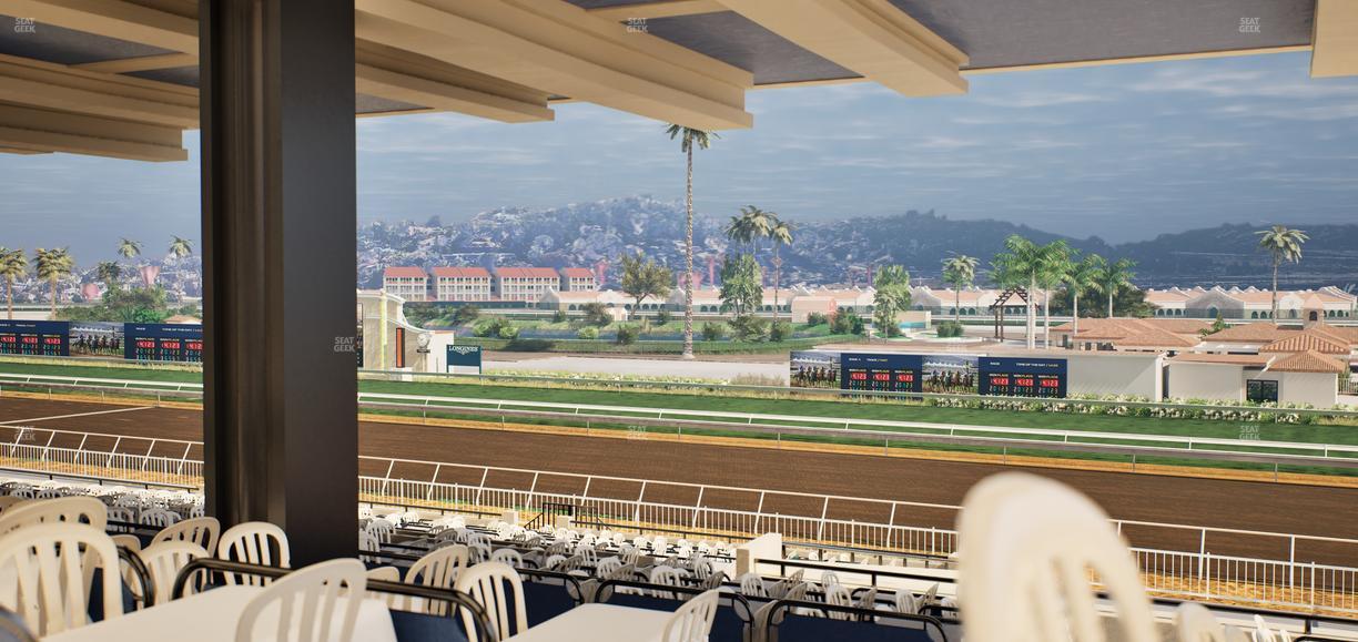 Del Mar Thoroughbred Club - Section First Turn Lvl 3 Tbl 759 Seat View