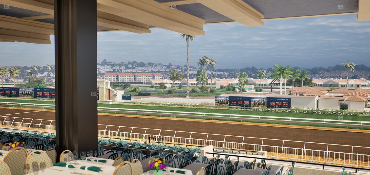Del Mar Thoroughbred Club - Section First Turn Lvl 3 Tbl 759 Seat View