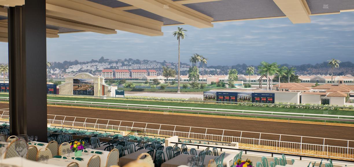 Del Mar Thoroughbred Club - Section First Turn Lvl 3 Tbl 760 Seat View