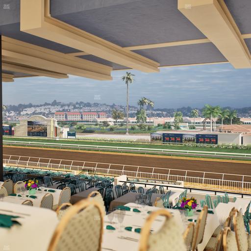 Del Mar Thoroughbred Club - Section First Turn Lvl 3 Tbl 760 Seat View