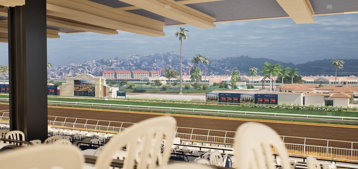 Del Mar Thoroughbred Club - Section First Turn Lvl 3 Tbl 760 Seat View