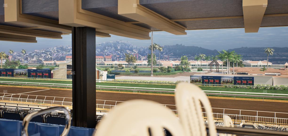 Del Mar Thoroughbred Club - Section First Turn Lvl 3 Tbl 850 Seat View