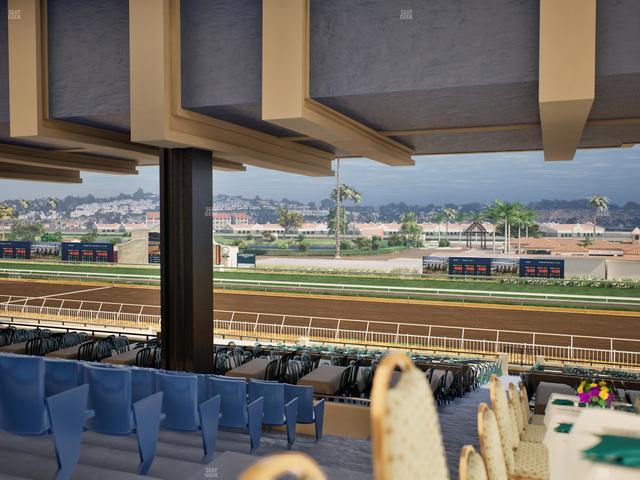 Del Mar Thoroughbred Club - Section First Turn Lvl 3 Tbl 850 Seat View